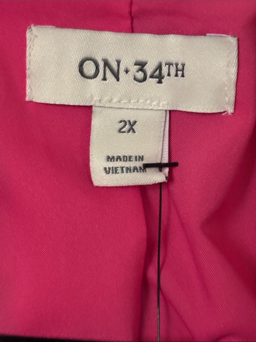 Pink Plaid Button-Front Jacket - Picture 3 of 6